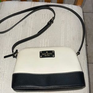 Kate Spade crossbody bag black- cream